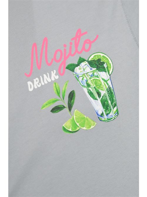 T-shirt con stampa Drink Mojito Mc2 Saint Barth | TSHIRT MAN01981H DRINK MOJITO 15